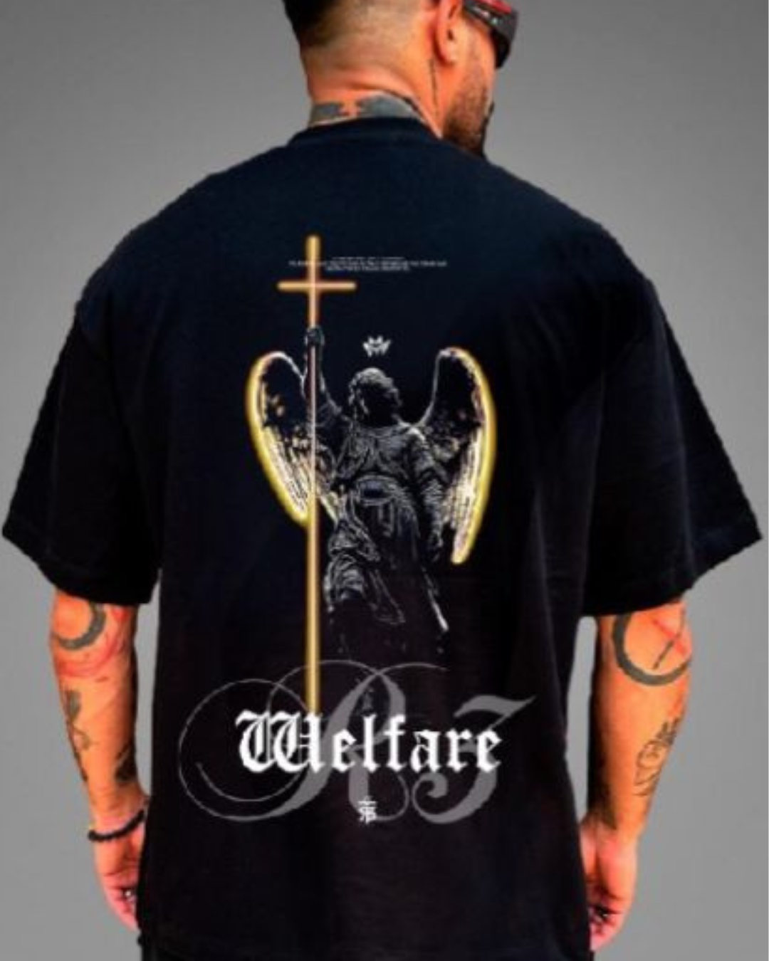 CAMISETA OVERSIZE 280GM CALIDAD PREMIUM ANGEL CRUZ