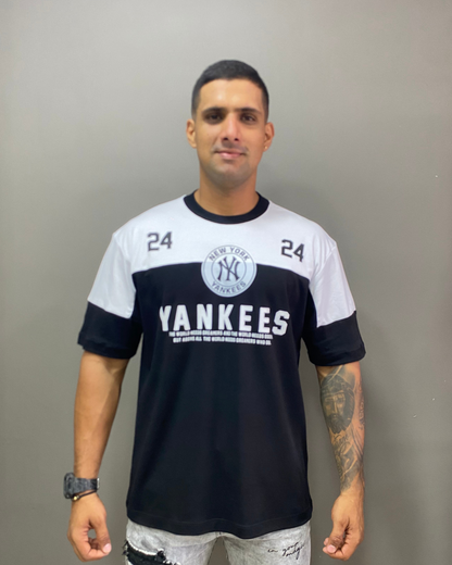 CAMISETA NEGRA BLANCA OVERSIZE CALIDAD PREMIUM 230GM