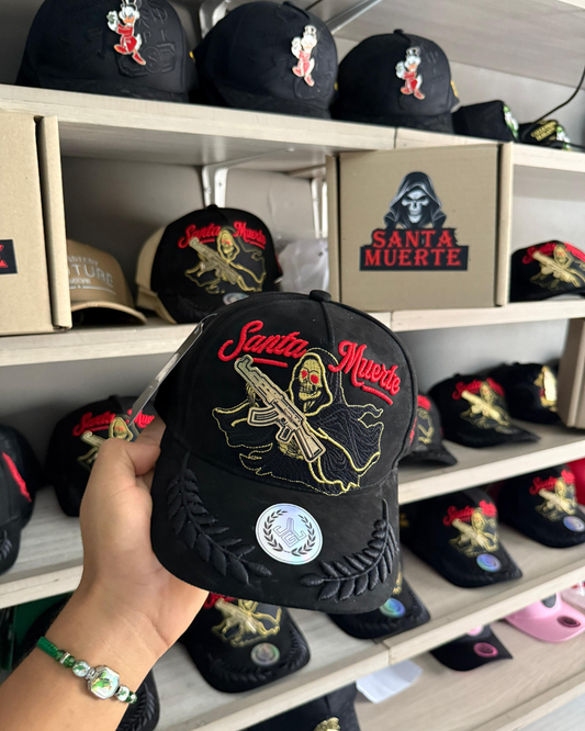 Gorra Santa Muerte Negra (Edición especia) Esta GORRA SE VENDE BAJO PEDIDO ESCRIBEME AL 3207611535